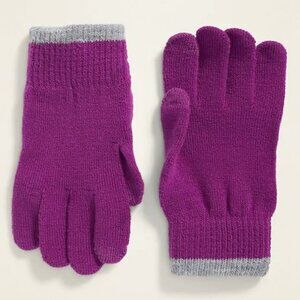 Text-Friendly Sweater-Knit Gloves